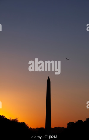 Il Monumento a Washington, Washington, DC, Stati Uniti d'America Foto Stock