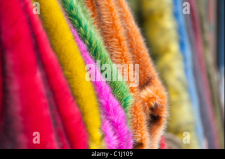 Close-up di tessuti, Muxiyuan mercato tessile, Fengtai District, Pechino, Cina Foto Stock