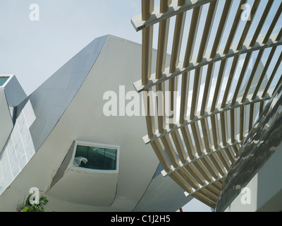 Marina Bay edificio ArtScience Foto Stock