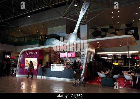 Spoon Cafe, Aeroporto di Lisbona, Portogallo Foto Stock