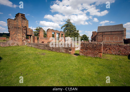 Glenfield Lodge Park, Leicester - Glenfield Lodge House rovine, Leicestershire, Inghilterra Foto Stock