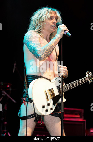 Justin Hawkins Childline rocce all'O2 Indigo - Live - Londra, Inghilterra - 01.06.09 Foto Stock