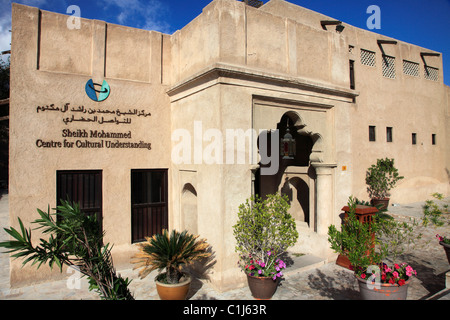 Emirati Arabi Uniti Dubai, Bastakia, quartiere storico, Sheikh Mohammed Centro per la comprensione culturale, Foto Stock