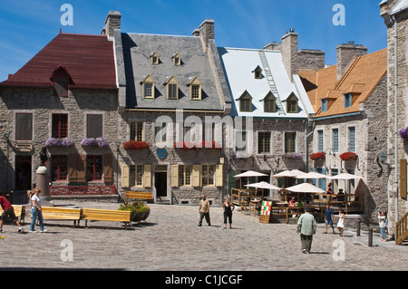 Quebec City, Quebec, Canada. Edifici nella città vecchia. Foto Stock