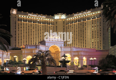 Stati Uniti d'America, Nevada, Las Vegas, Monte Carlo, hotel, casino, Foto Stock