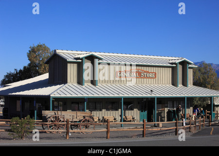 Stati Uniti, California, Valle della Morte, Parco Nazionale, tubo da stufa di Pozzi, General Store, Foto Stock