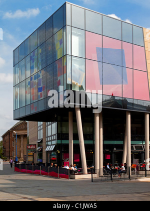 Il Quad Arts Centre di Derby Inghilterra UK progettato da Feilden Clegg Bradley architects e inaugurato nel mese di settembre 2008 Foto Stock