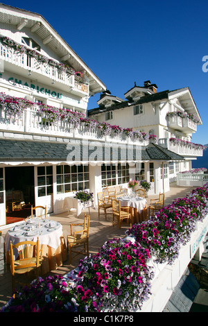 Francia, Savoie, Courchevel, Le Chabichou hotel ristorante 4 stelle Foto Stock