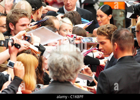 Megan Fox, Shia LeBeouf tedesco premiere di 'Transformers - La vendetta del caduto' ('Die Rache') in corrispondenza del CineStar movie theater a Foto Stock