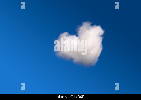 Heart-Shaped Cloud Foto Stock