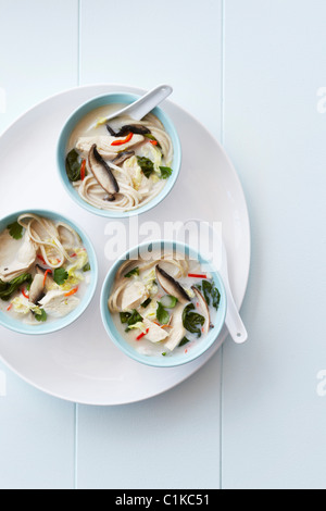 Asian Zuppa di cocco con pollo Foto Stock