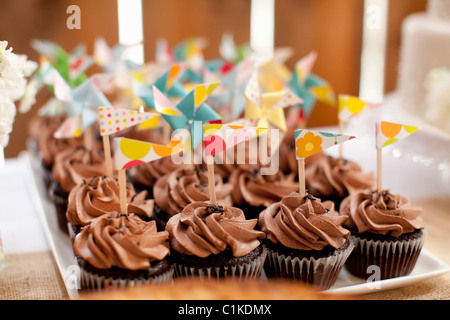 Tortini di cioccolato Foto Stock