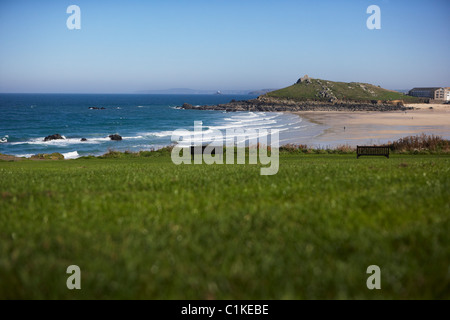 Porthmeor Beach, Saint Ives, Cornwall, England, Regno Unito Foto Stock