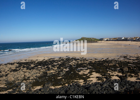 Porthmeor Beach, Saint Ives, Cornwall, England, Regno Unito Foto Stock