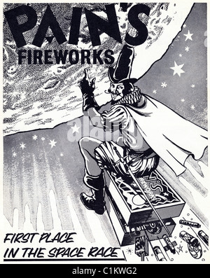 Annuncio originale negli anni sessanta del ragazzo rivista hobby per il dolore di fuochi d'artificio Foto Stock