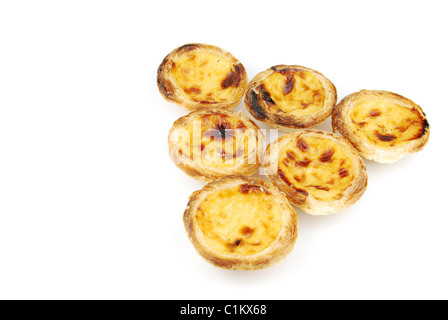 Portugese pasticceria chiamato Pasteis de nata Foto Stock