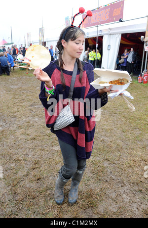 KT Tunstall backstage durante il 2009 Glastonbury Festival - Giorno 1 azienda agricola degna, Pilton Somerset, Inghilterra - 26.06.09 ( ): Foto Stock