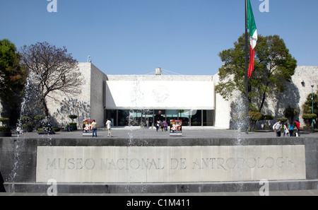 Il museo antropologico di Città del Messico Foto Stock