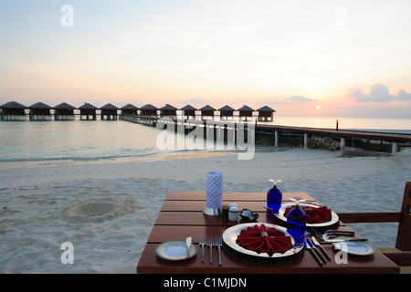 Isole delle Maldive Faafu Atoll (74,56 mi dal sud della città capitale del maschio) Filitheyo Resort 5 situato sull Isola di Nilandhe Foto Stock