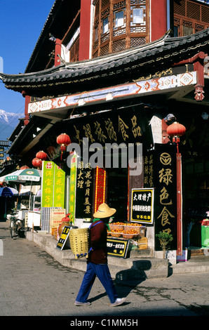 La Cina, nella provincia dello Yunnan, Dali, la città vecchia Foto Stock