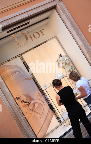 Italia Lazio Roma, Dior shop Foto Stock