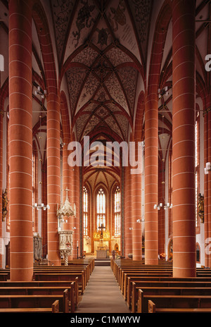 St. Wendel, Basilika San Wendelin (Wendalinusbasilika), Blick nach Osten Foto Stock