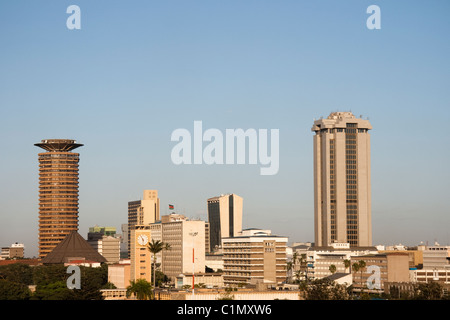 Vista della capitale keniana città di Nairobi Foto Stock