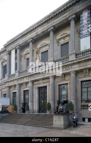 Madrid, archäologisches Museum Fassade Foto Stock