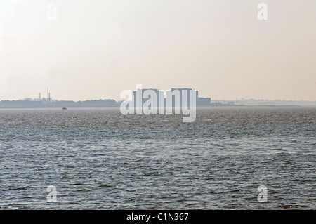 Bradwell centrale nucleare (smantellamento), Essex, Regno Unito. Foto Stock