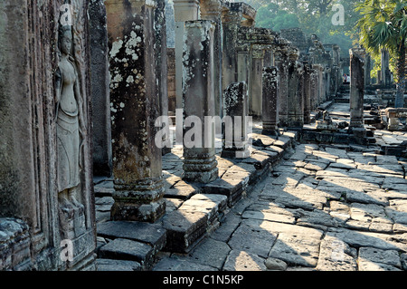 Cambogia Siem Reap area, templi di Angkor, tempio Bayon Foto Stock