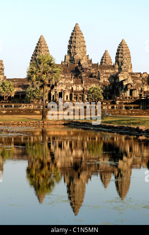 Cambogia Siem Reap area, templi di Angkor, Angkor Wat Foto Stock