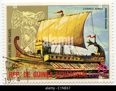 Repubblica DE GUINEA ECUATORIAL francobollo Foto Stock