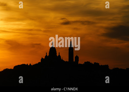 Francia, Parigi, Basilica Sacre Coeur di Montmartre Foto Stock