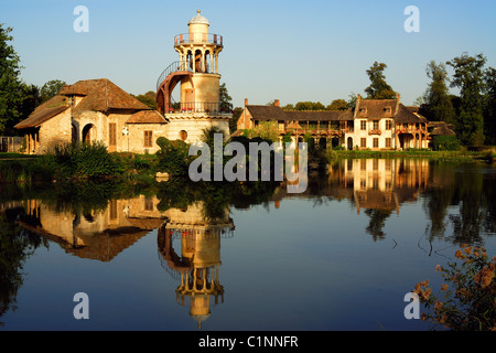 Francia Yvelines Chateau de Versailles elencati come patrimonio mondiale dall' UNESCO Marlborough Torre del Casale della regina di Marie Foto Stock