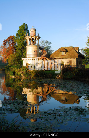 Francia Yvelines Chateau de Versailles elencati come patrimonio mondiale dall' UNESCO Marlborough Torre del Casale della regina di Marie Foto Stock