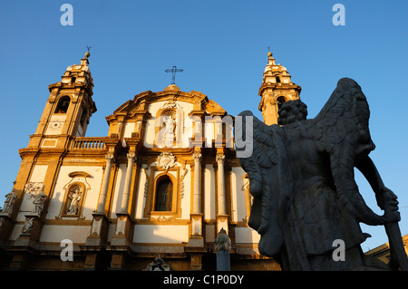 L'Italia, Palermo, San Domenico Chiesa barocca Foto Stock