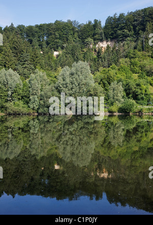 Ratisbona, Steinbruch Donauaufwärts Foto Stock