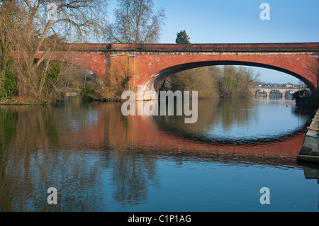 Brunel il ponte ferroviario a Maidenhead. Foto Stock