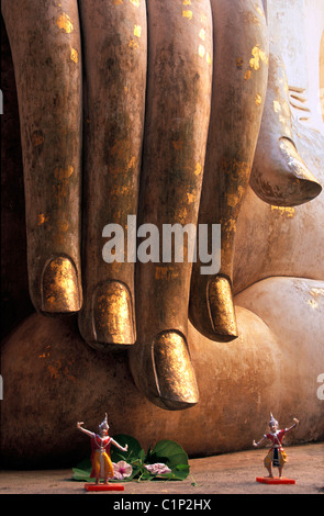 Thailandia, Provincia di Sukhothai, Sukhothai Historical Park elencati come patrimonio mondiale dall' UNESCO, Wat Si Chum tempio Foto Stock