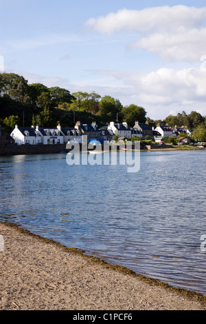 La Scozia, Plockton, villaggio sul Loch Carron litorale Foto Stock