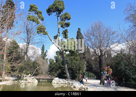 Grecia Atene Attica i giardini nazionali Foto Stock