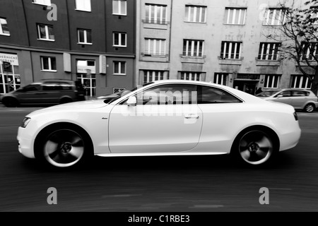 Audi A5 coupé auto sportiva bianca Foto Stock