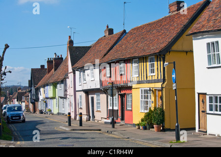 Castle Street, Saffron Walden, Essex, Inghilterra, Regno Unito Foto Stock