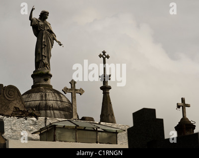 La Recoleta Cemetery, quartiere di Recoleta, Buenos Aires, Argentina Foto Stock