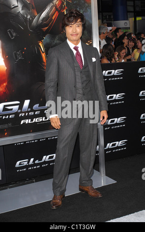 Byung Hun Lee Los Angeles lo screening di 'G.I.Joe:l'aumento della Cobra" tenutasi presso il Grauman's Chinese Theatre Hollywood, California Foto Stock