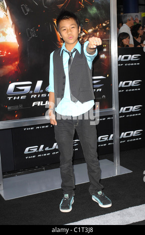 Brandon Soo Hoo Los Angeles lo screening di 'G.I.Joe:l'aumento della Cobra" tenutasi presso il Grauman's Chinese Theatre Hollywood, Foto Stock