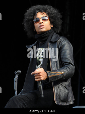 William DuVall Alice In Chains metallica di supporto a Marley Park di Dublino, Irlanda - 01.08.09 Foto Stock