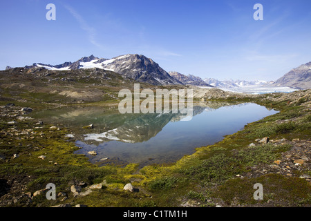 La Groenlandia Sermiligaq-Fjord Foto Stock