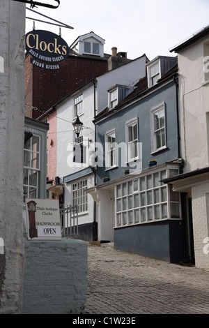 Quay Hill a Lymington Hampshire Foto Stock