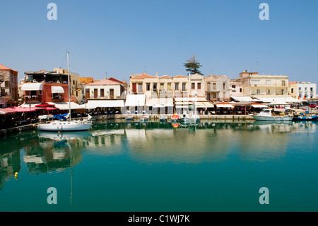 Rethymnon Porto Veneziano Creta Foto Stock